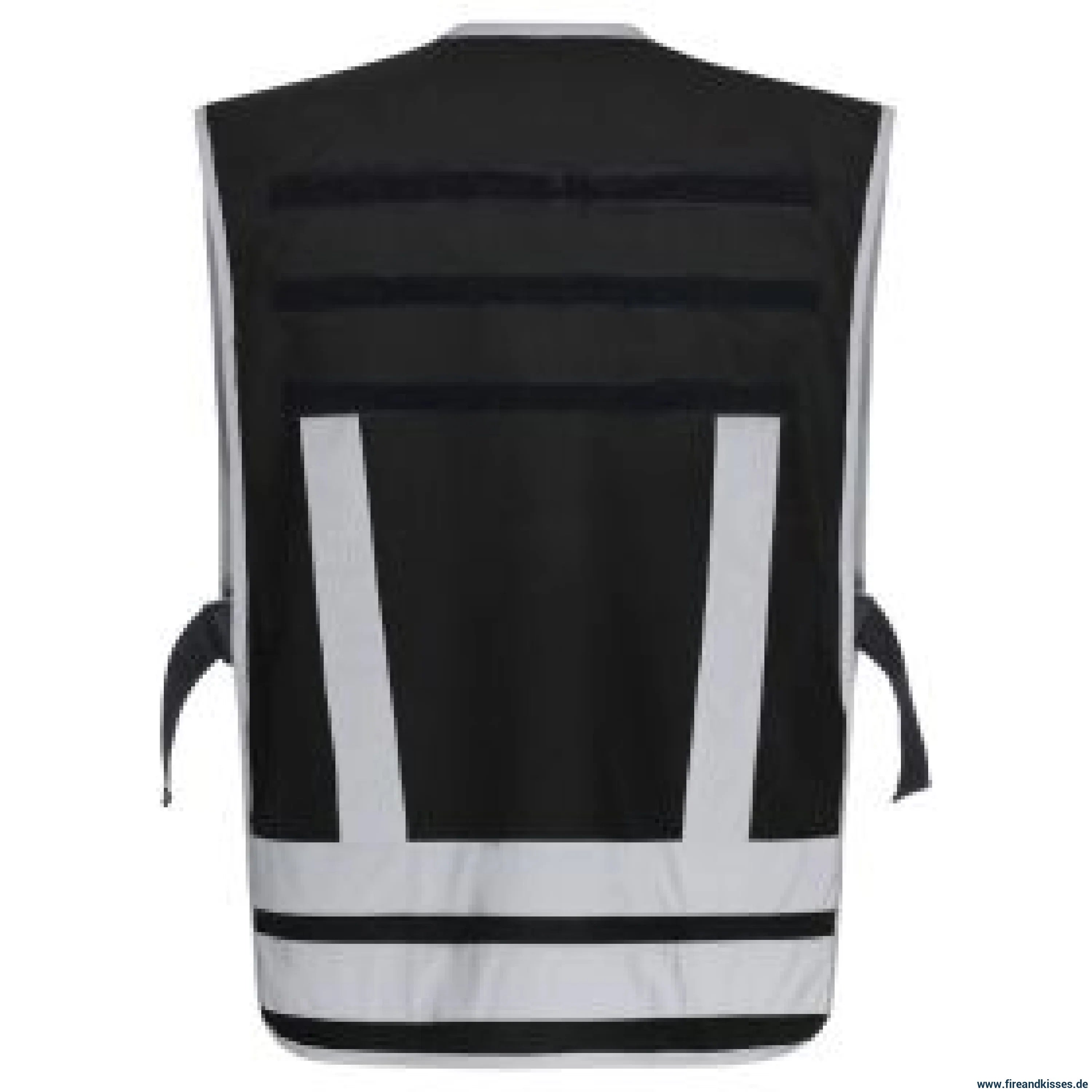 Pacotex® funktionsweste – schwarz | kontrastweste für security & einsatzpersonal - weste mit reflexstreifen