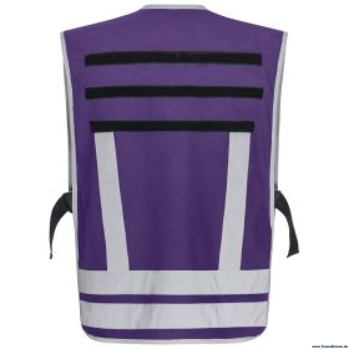 Pacotex® funktionsweste – violett | kontrastweste für einsatzpersonal - pacotex® funktionsweste violett | kontrastweste
