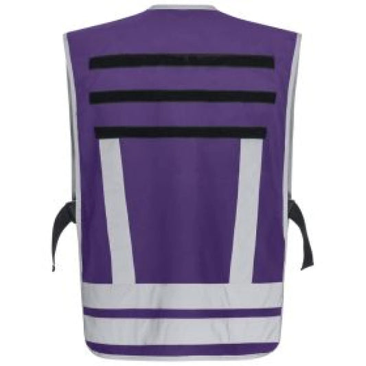 Pacotex® funktionsweste – violett | kontrastweste für einsatzpersonal - pacotex® funktionsweste violett | kontrastweste