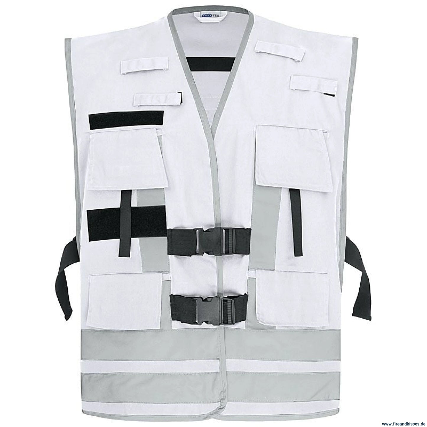 Pacotex® funktionsweste – weiß | kontrastweste zur kennzeichnung von einsatzpersonal