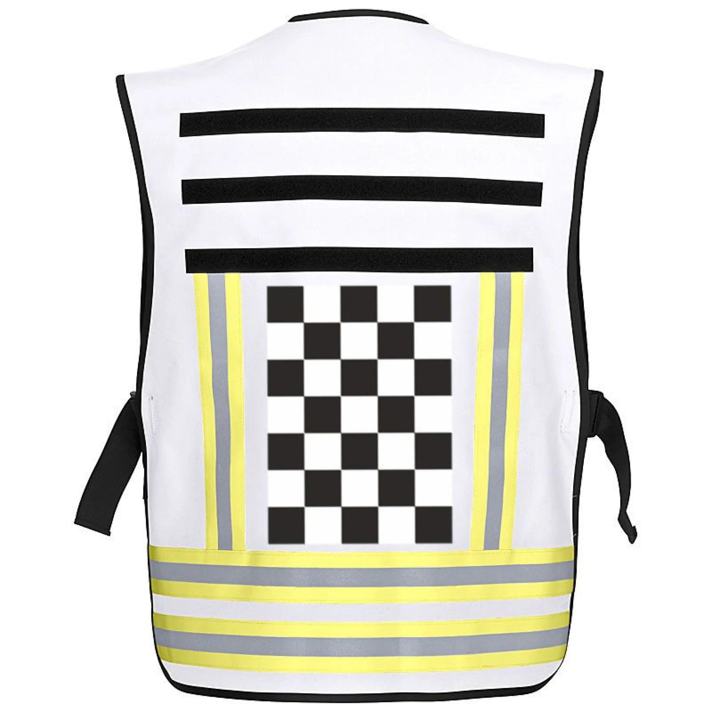 Pacotex® funktionsweste – weiß mit karomuster | einsatzweste für feuerwehr & rettung