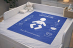 Personalisierbare THW-Babyauflage im Bereitstellungsplanen-Design