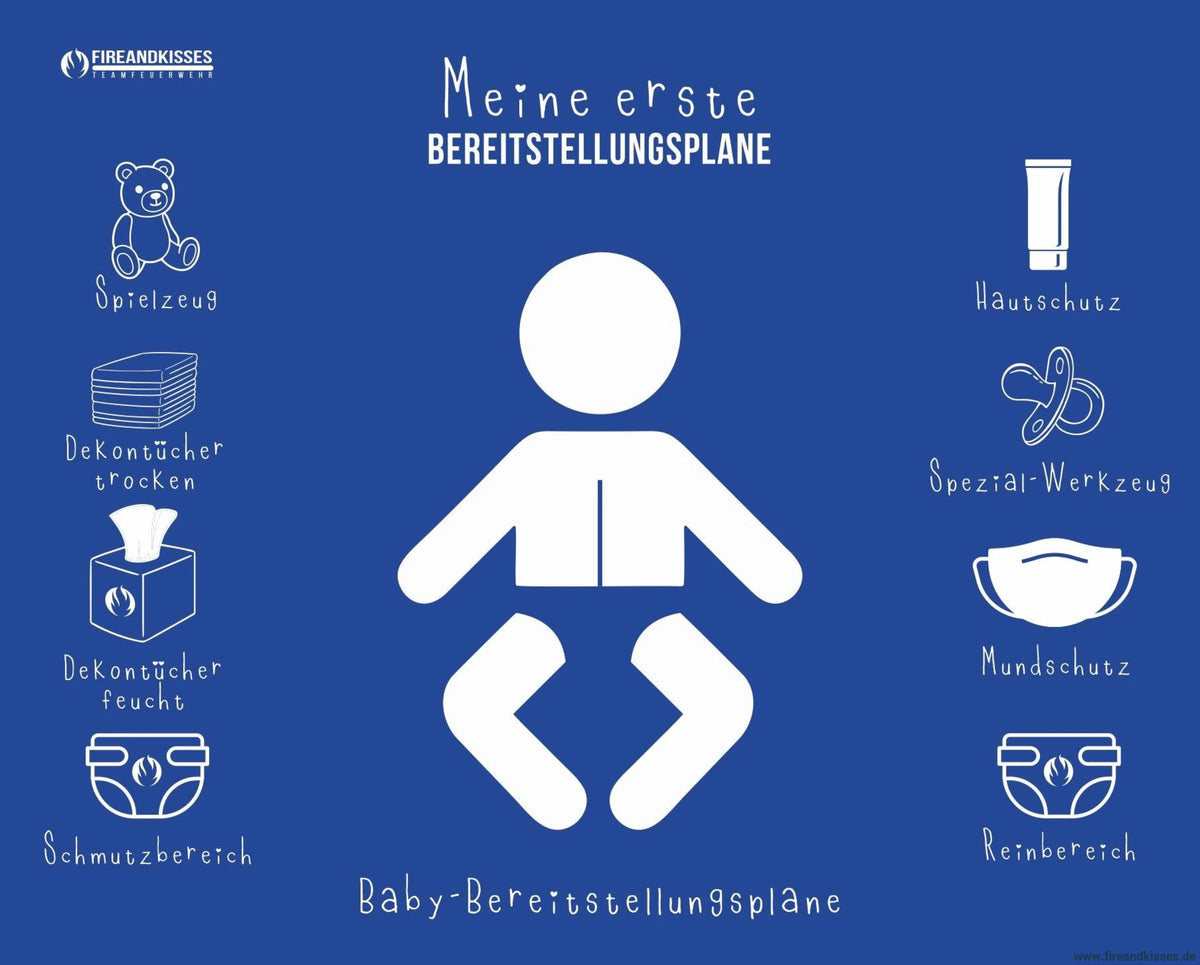 Personalisierbare thw-babyauflage „bereitstellungsplane“ – wickelunterlage mit namen - bereitstellungsplane standard