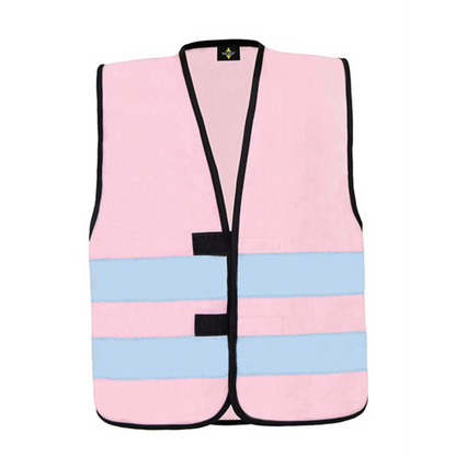 Personalisierte warnweste für kinderfeuerwehr – viele farben verfügbar - xxs (3-4 jahre) / kinderfeuerwehr / rosa