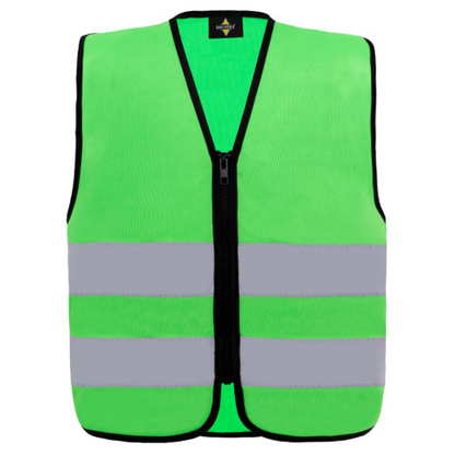 Personalisierte warnweste für kinderfeuerwehr – viele farben verfügbar mit reißverschluss - warnweste kinderfeuerwehr