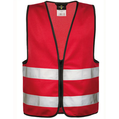 Personalisierte warnweste für kinderfeuerwehr – viele farben verfügbar mit reißverschluss - warnweste kinderfeuerwehr