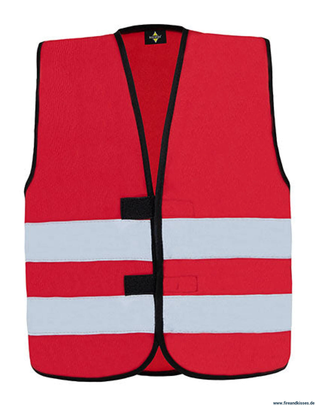 Personalisierte warnweste für kinderfeuerwehr – viele farben verfügbar - xxs (3-4 jahre) / kinderfeuerwehr / rot