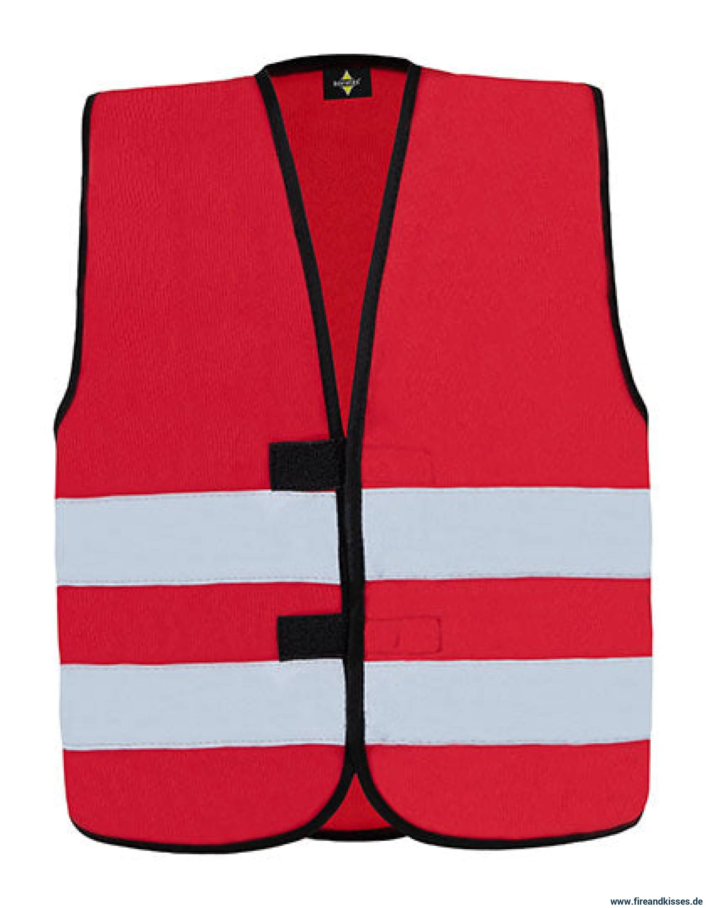 Personalisierte warnweste für kinderfeuerwehr – viele farben verfügbar - xxs (3-4 jahre) / kinderfeuerwehr / rot