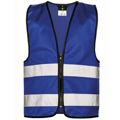 Personalisierte warnweste für kinderfeuerwehr – viele farben verfügbar mit reißverschluss - xxs (3-4 jahre)