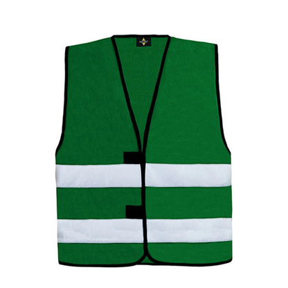 Personalisierte warnweste für kinderfeuerwehr – viele farben verfügbar - xxs (3-4 jahre) / kinderfeuerwehr / grün