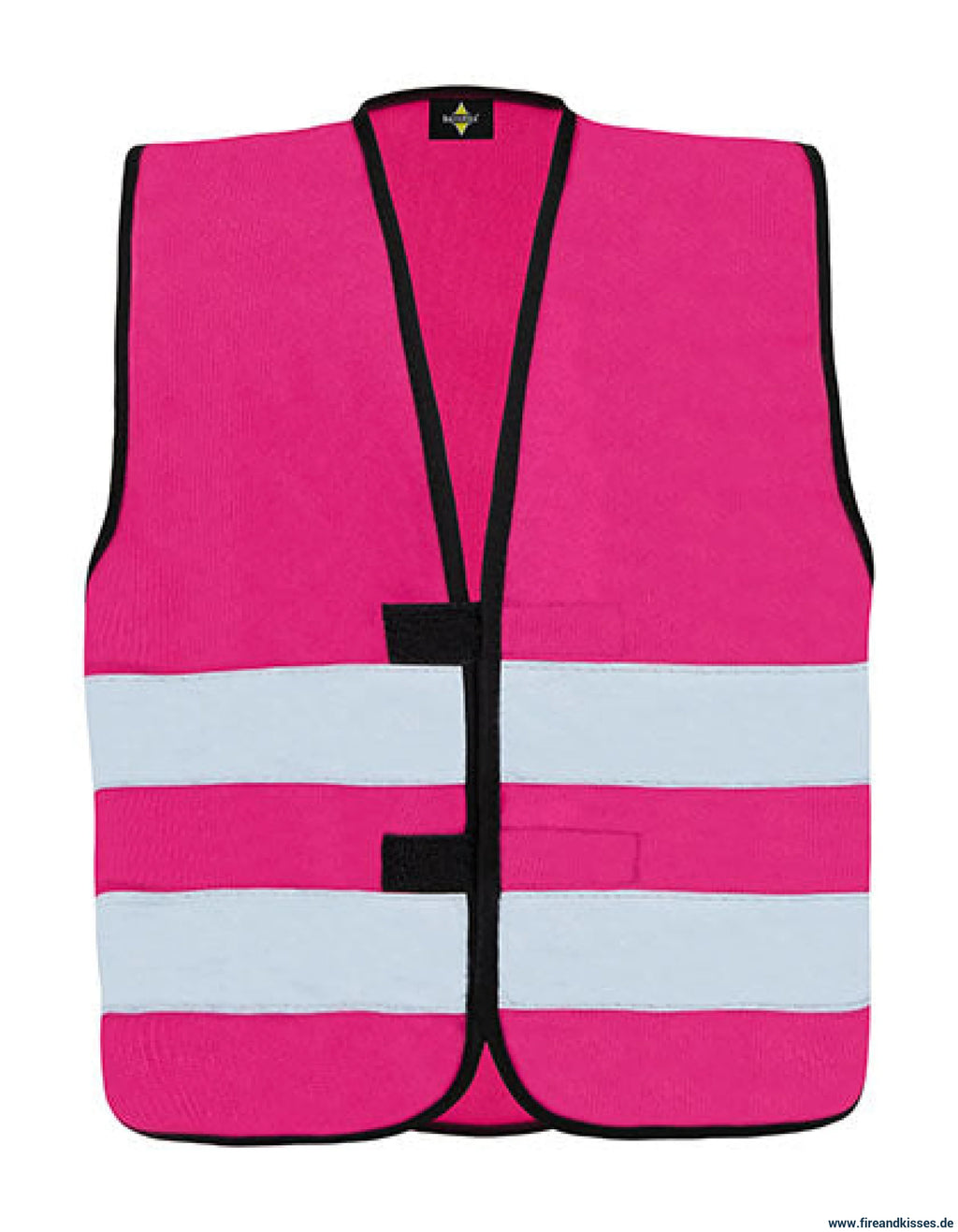 Personalisierte warnweste für kinderfeuerwehr – viele farben verfügbar - xxs (3-4 jahre) / kinderfeuerwehr / magenta