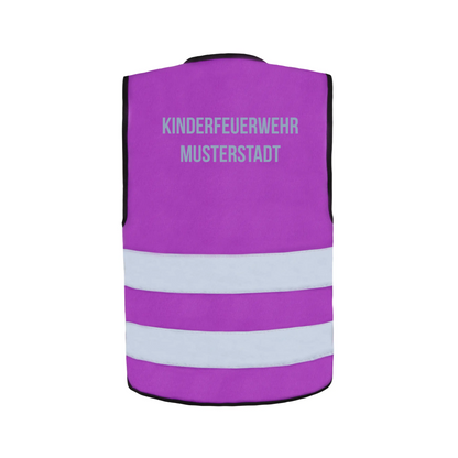 Personalisierte warnweste für kinderfeuerwehr – viele farben verfügbar - warnweste kinderfeuerwehr