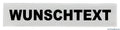 Reflexschild / rückenschild reflex brustschild wunschtext silber matt 15 x 5 cm - rückenschild reflex brustschild