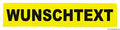 Reflexschild rückenschild wunschtext gelb matt 15 x 5 cm - rückenschild wunschtext