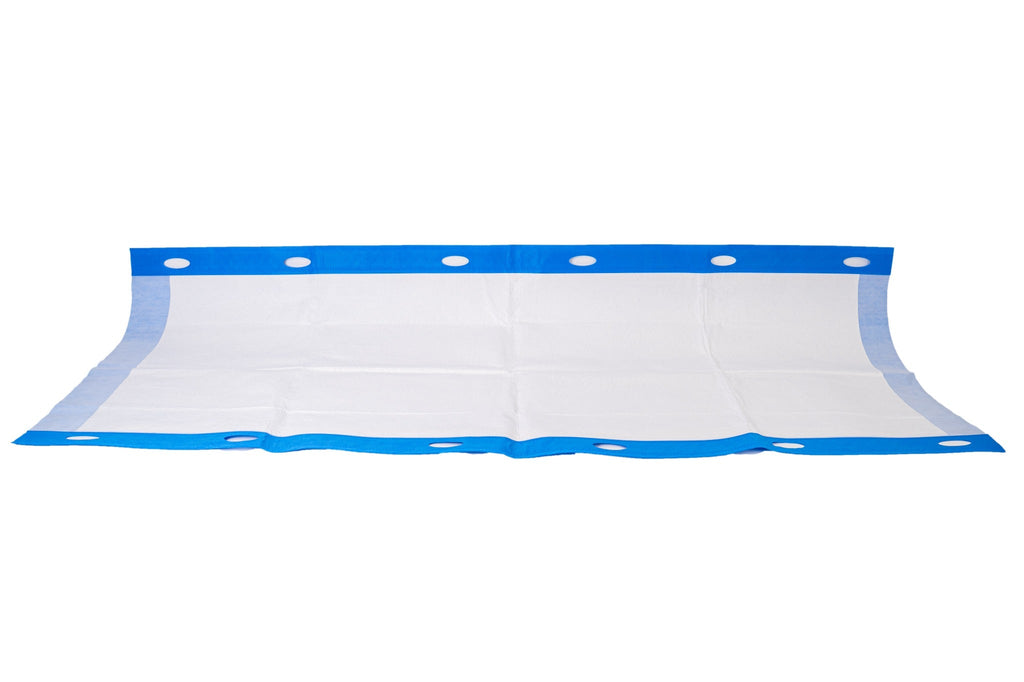 Rescue Transfer Einmal-Umbettungslaken mit Griffen 220 x 90 cm blau