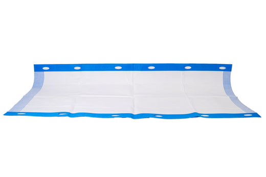 Rescue Transfer Einmal-Umbettungslaken mit Griffen 220 x 90 cm blau