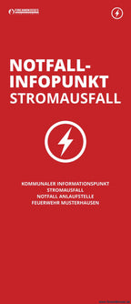 Mobiler Notfall-Infopunkt Stromausfall