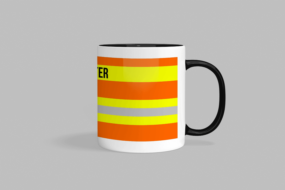 Feuerwehr-Tasse ’Sanitäter’ - Schwarz - Tasse