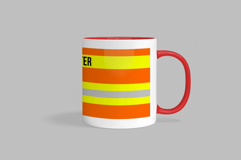 Feuerwehr-Tasse ’Sanitäter’ - Rot - Tasse