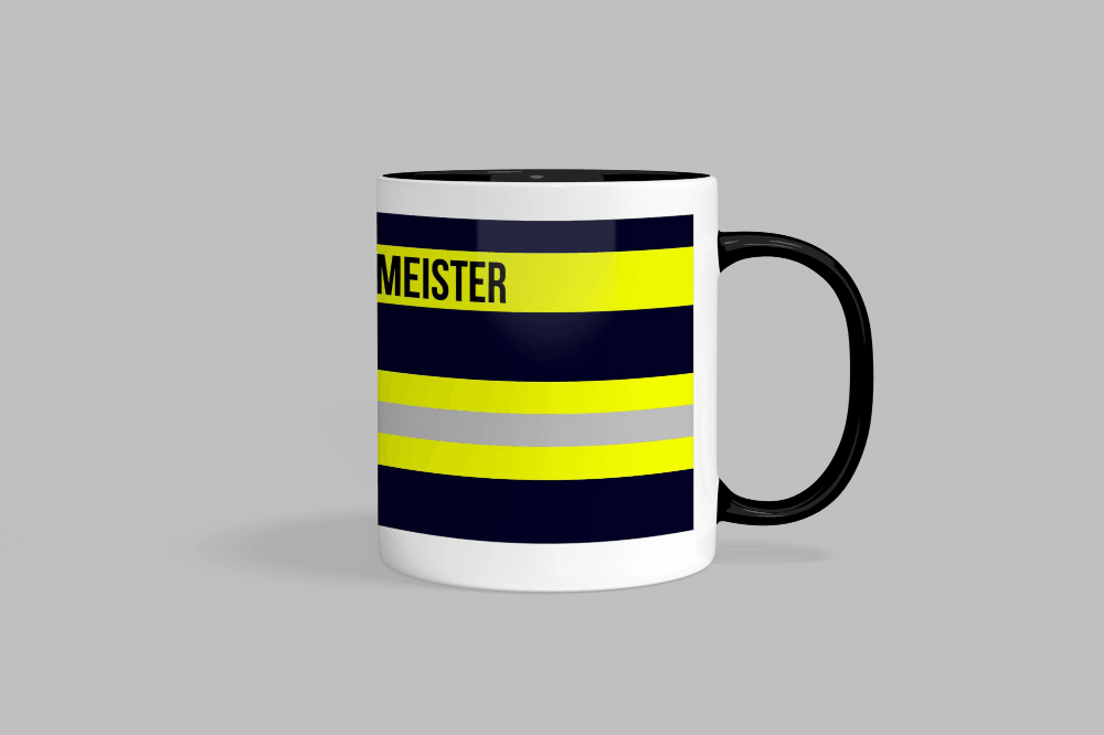 Feuerwehr-Tasse ’Stadtbrandmeister’ - Schwarz - Tasse