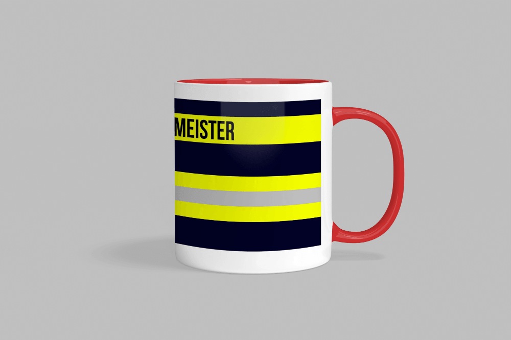 Feuerwehr-Tasse ’Stadtbrandmeister’ - Rot - Tasse