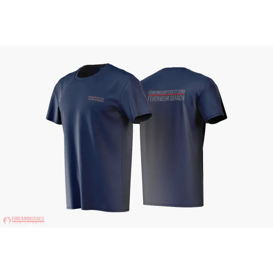 Fireandkisses - Shirt Navy Führungsunterstützung Model Gerach Rot - T-Shirt