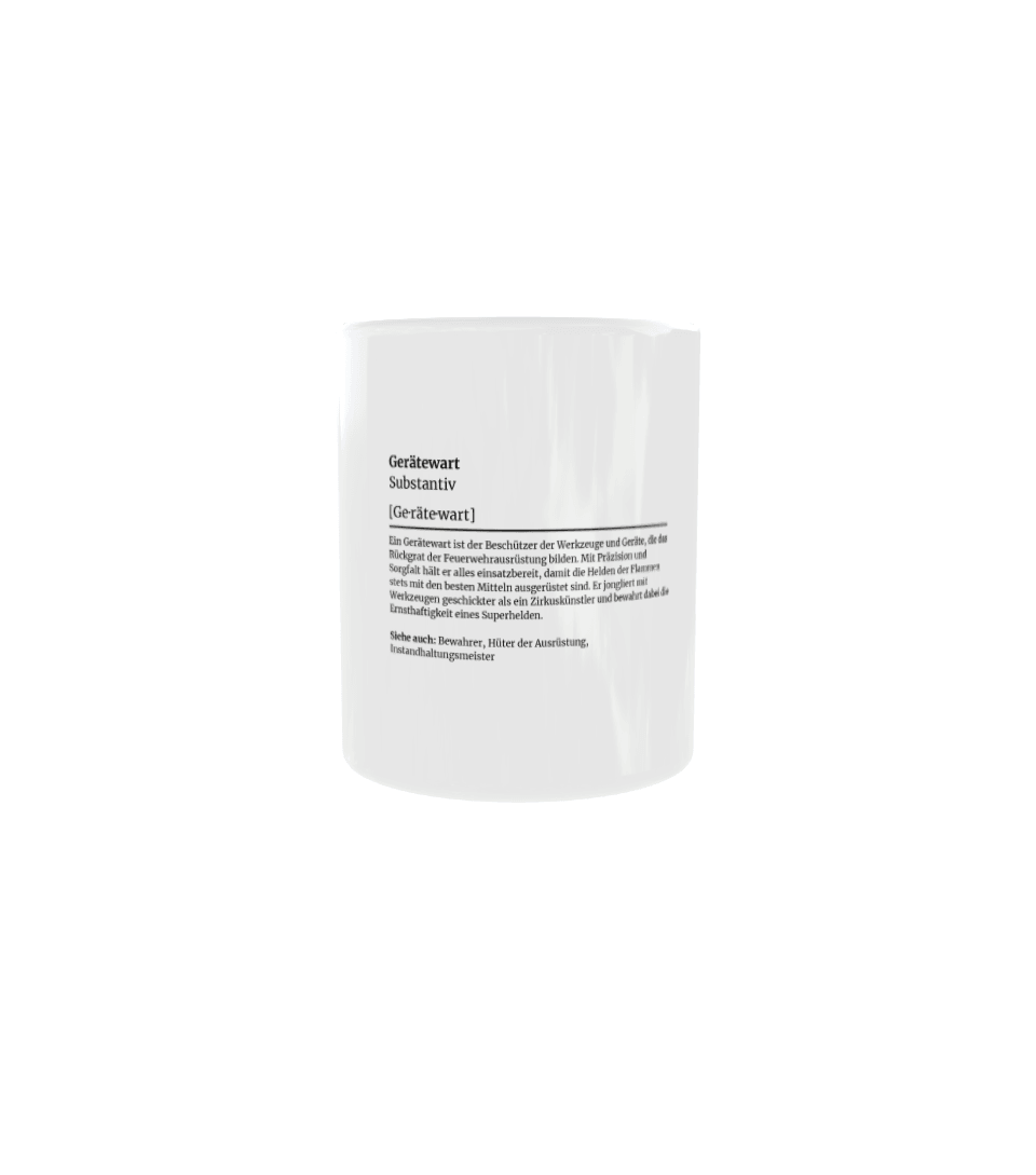 Feuerwehr-Tasse Definition Gerätewart - Fireandkisses