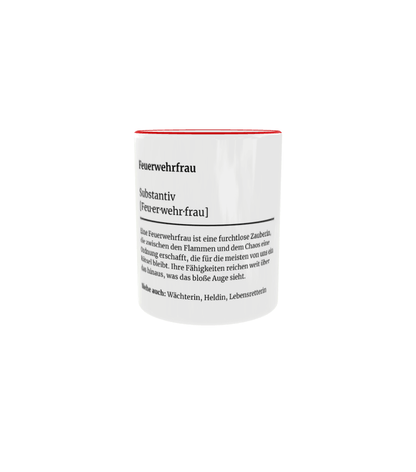 Feuerwehr-Tasse Definition Feuerwehrfrau - Fireandkisses