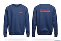 Sweater navy führungsunterstützung model gerach rot individuell bedruckt mit deiner feuerwehr - t-shirt navy
