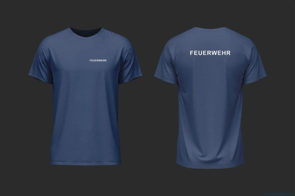 T-shirt feuerwehr weiß – 100 % baumwolle bedruckt - unsere günstigen klassiker! - t-shirt feuerwehr weiß baumwolle