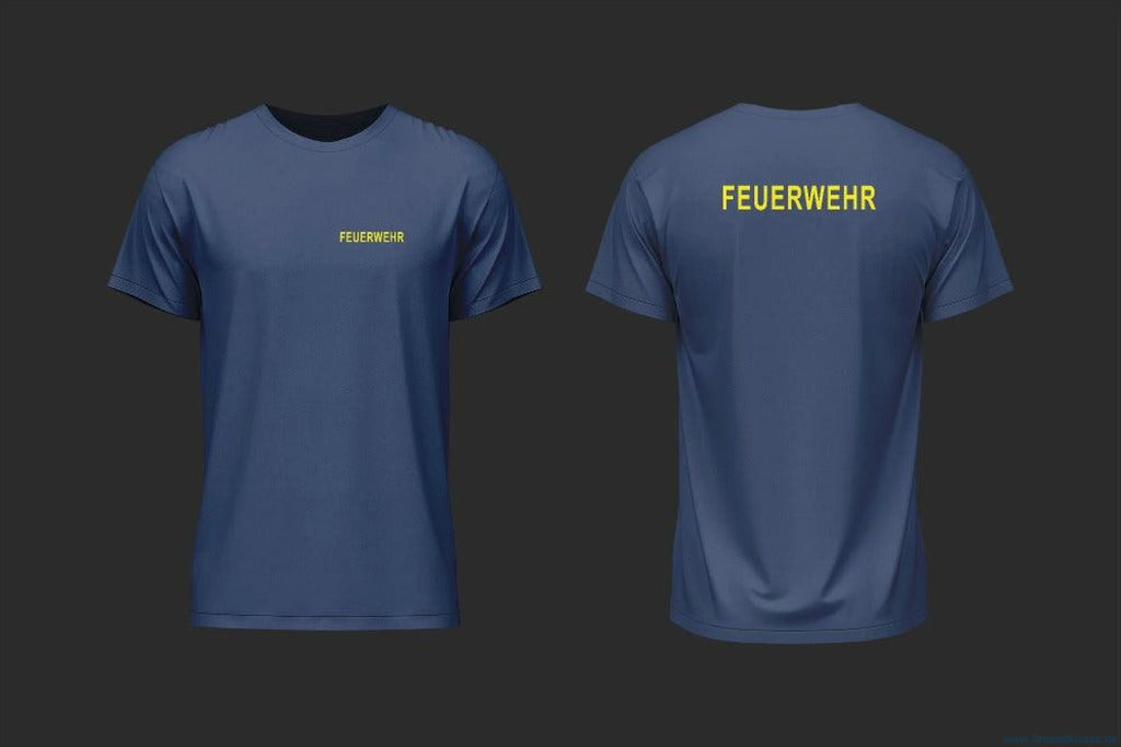 T-shirt feuerwehr weiß – 100 % baumwolle bedruckt - unsere günstigen klassiker! - t-shirt feuerwehr weiß baumwolle