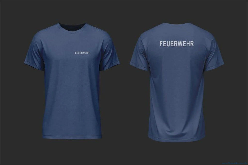 T-shirt feuerwehr weiß – 100 % baumwolle bedruckt - unsere günstigen klassiker! - t-shirt feuerwehr weiß baumwolle