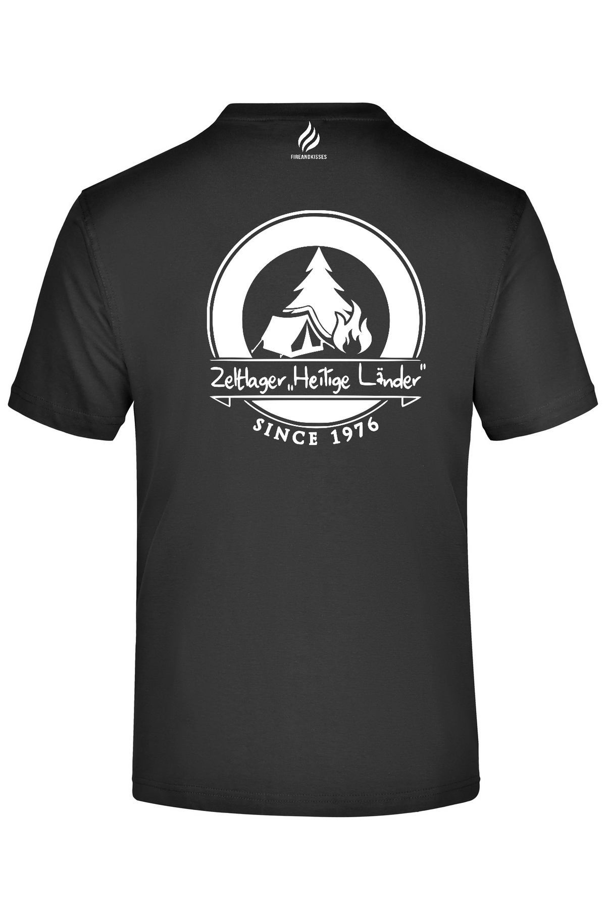 Zeltlager „Heilige Länder“ – T-Shirt Schwarz
