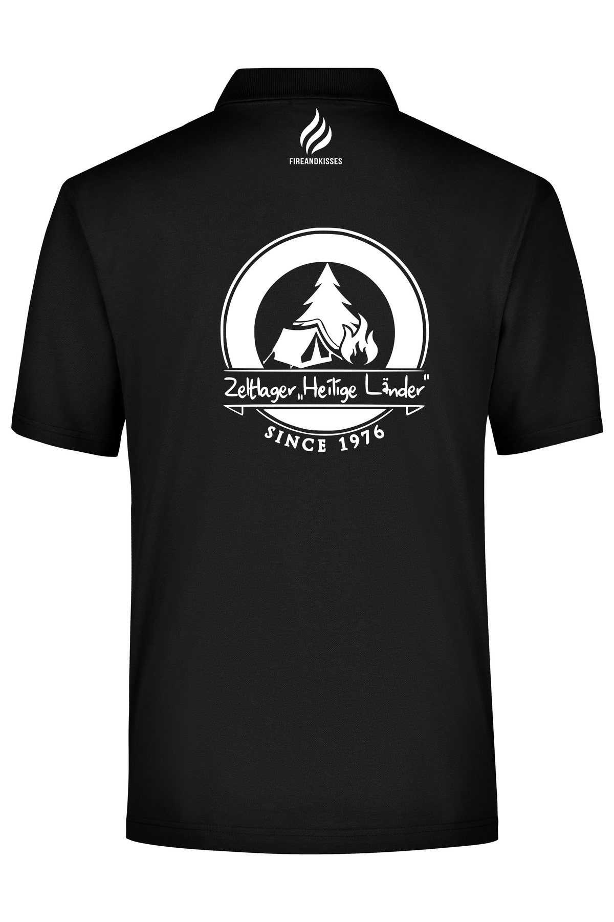 Zeltlager „Heilige Länder“ | Kinder Polo-Shirt Schwarz