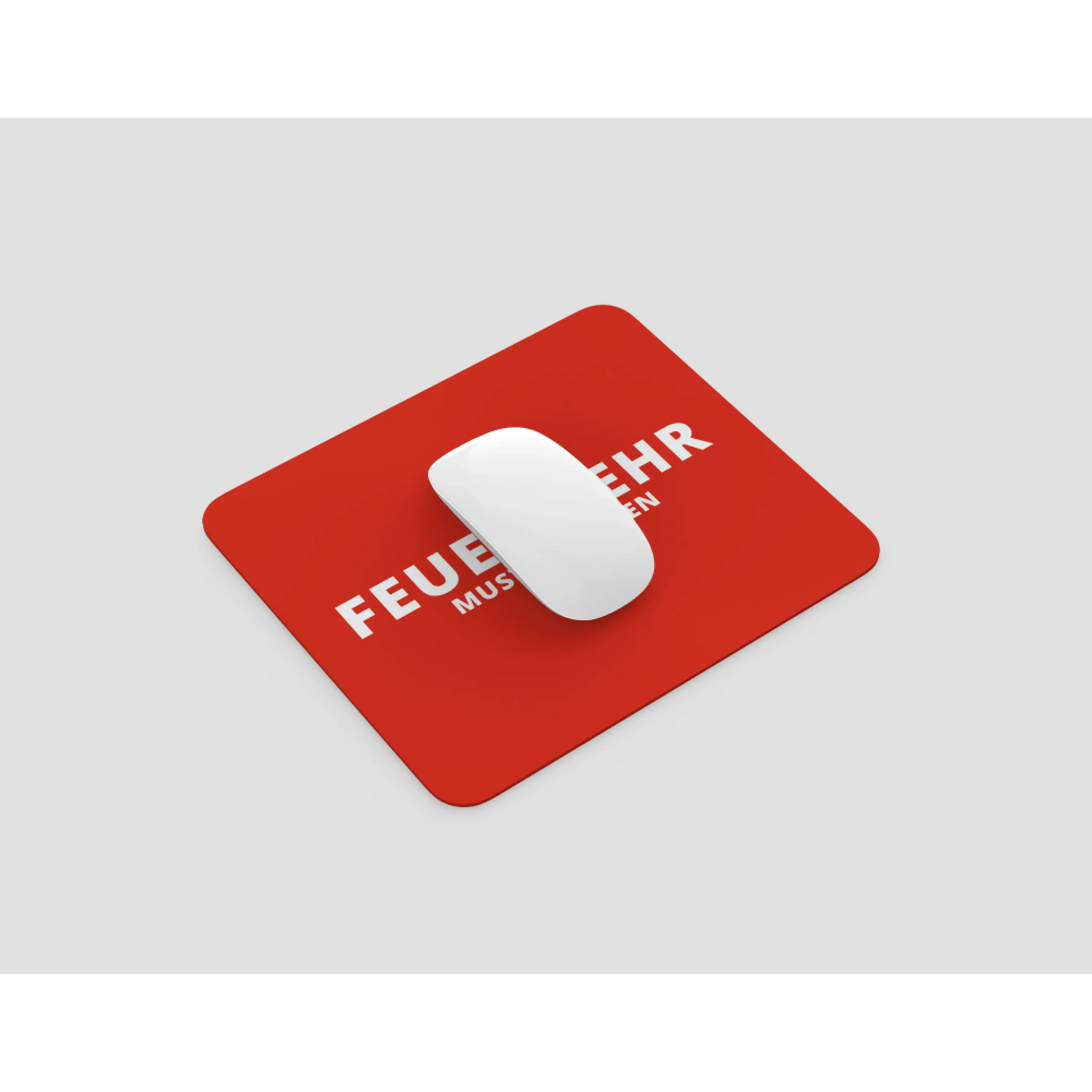 Textil-mousepad 230×190 mm (3 mm) – mit deinem feuerwehr-ortsnamen - mousepad feuerwehr ortsnamen ab 1 stück