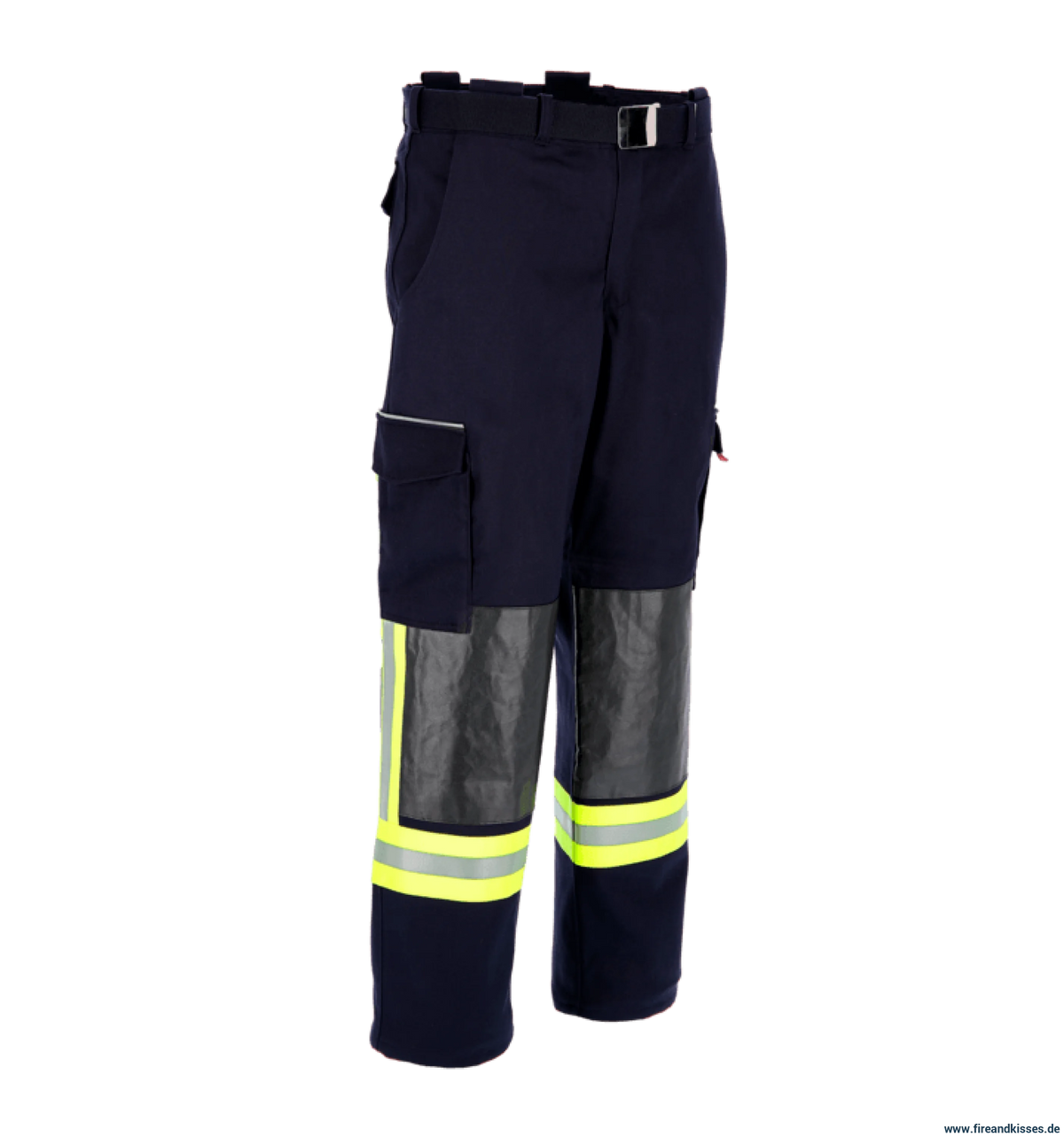 THL Bundhose Baumwolle FR Proban - Technische Hilfeleistung Feuerwehrhose EN 16689 Schwarzblau Lange Größen