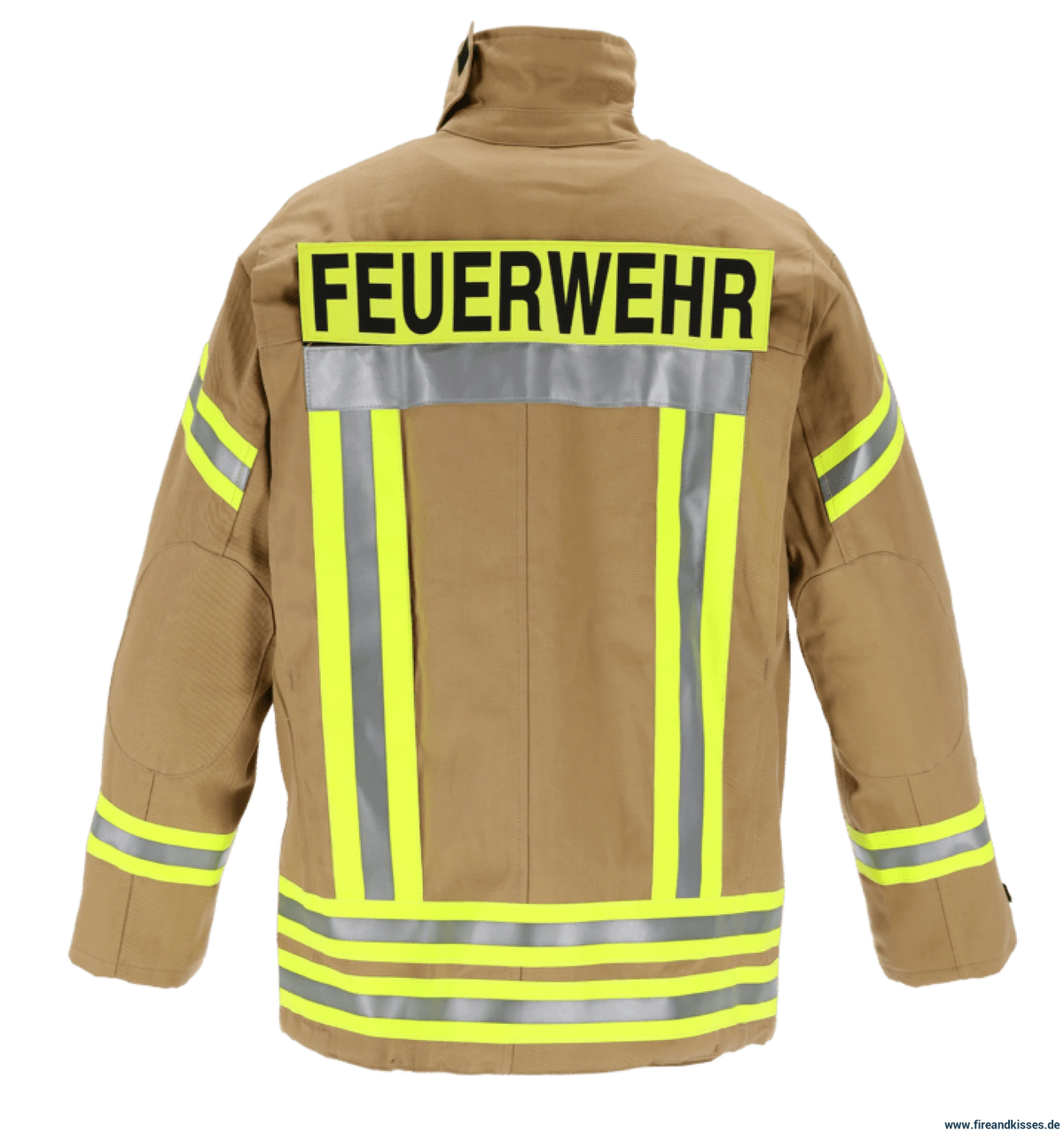 THL Einsatzjacke Baumwolle FR Proban - Technische Hilfeleistung Feuerwehrjacke EN 16689 Gold Normale Größen