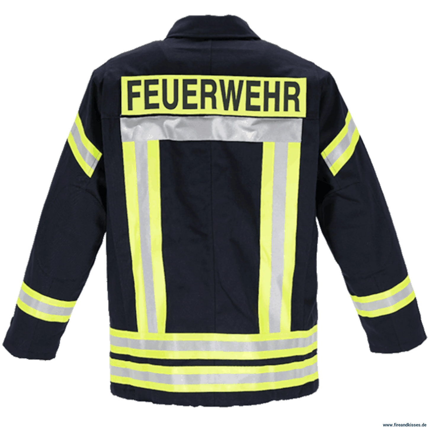 THL Einsatzjacke Baumwolle FR Proban - Technische Hilfeleistung Feuerwehrjacke EN 16689  Schwarzblau Normale Größen