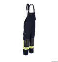 THL Latzhose Kermel/Viskose/Elasthan - Technische Hilfeleistung Feuerwehrhose EN 16689 Schwarzblau Kurze Größen