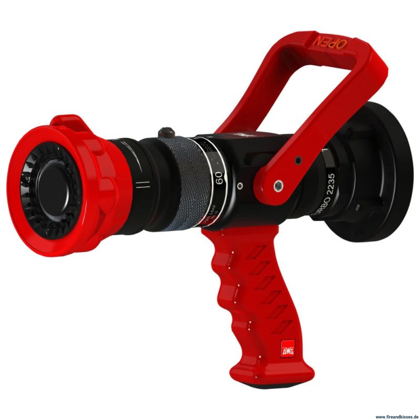 Turbospritze Feuerwehr AWG 2235 C mit Griff | Strahlrohr DIN EN 15182-1