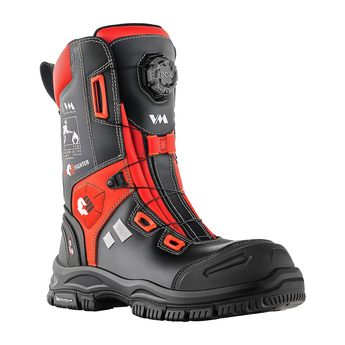 VM Footwear RED FIGHTER BOA Feuerwehrstiefel S3