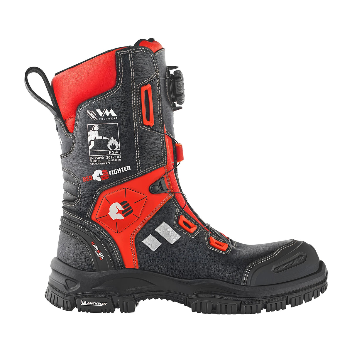 VM Footwear RED FIGHTER BOA Feuerwehrstiefel S3