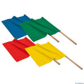 Dönges warnflaggensatz 4er set | kolonnenfahrten | 50x50cm thw feuerwehr - warnflaggen 4 flaggen kaufen | 8345t21755