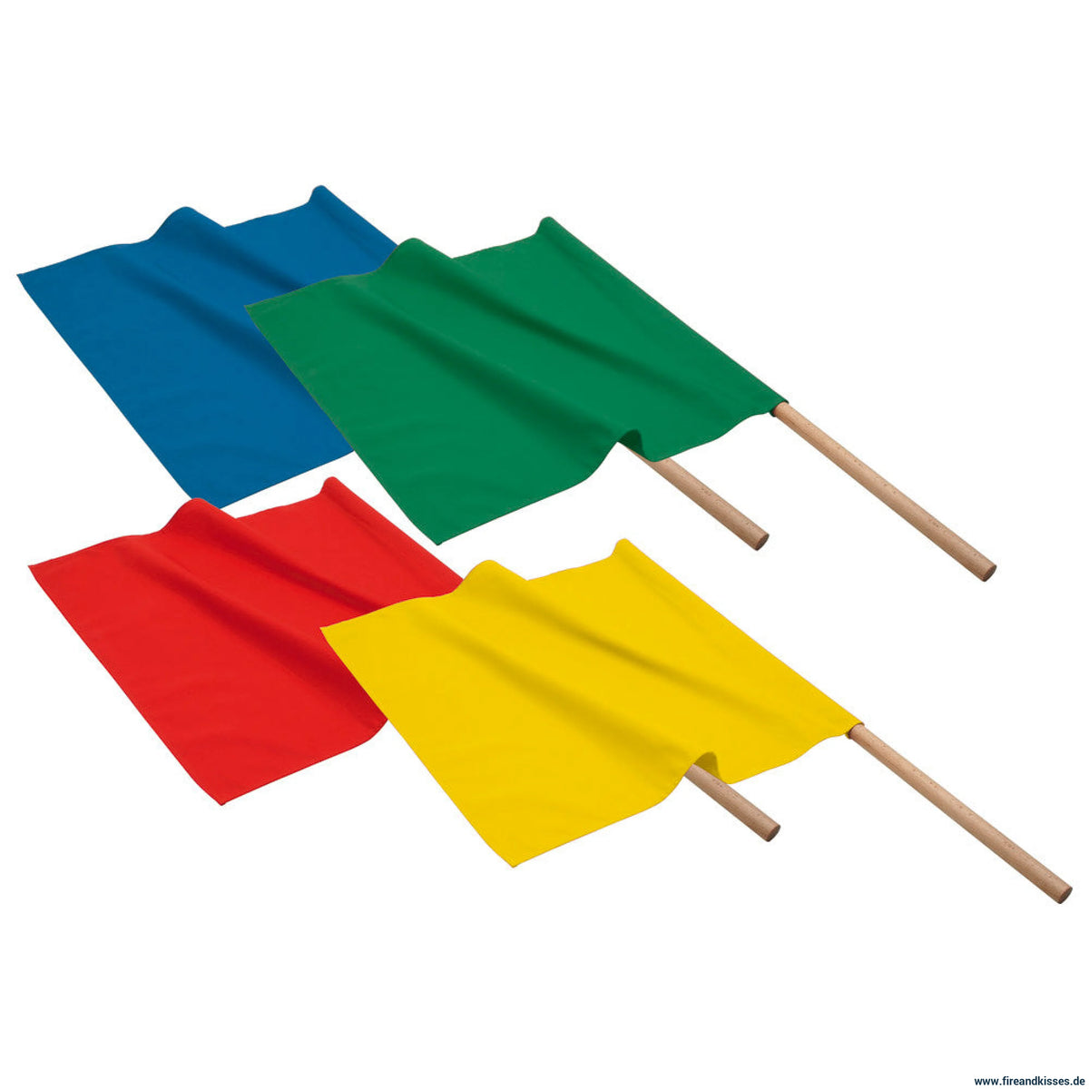 Dönges warnflaggensatz 4er set | kolonnenfahrten | 50x50cm thw feuerwehr - warnflaggen 4 flaggen kaufen | 8345t21755