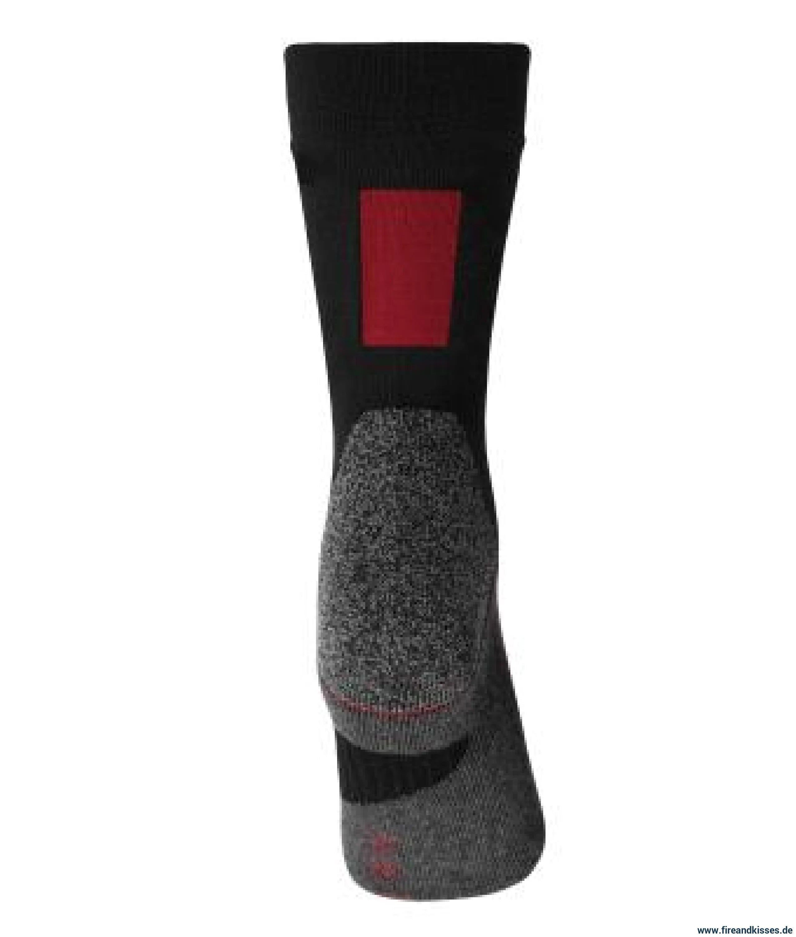 Worker socks warm (black/red) – wärmende feuerwehr-einsatzsocke für stiefel und kalte dienste