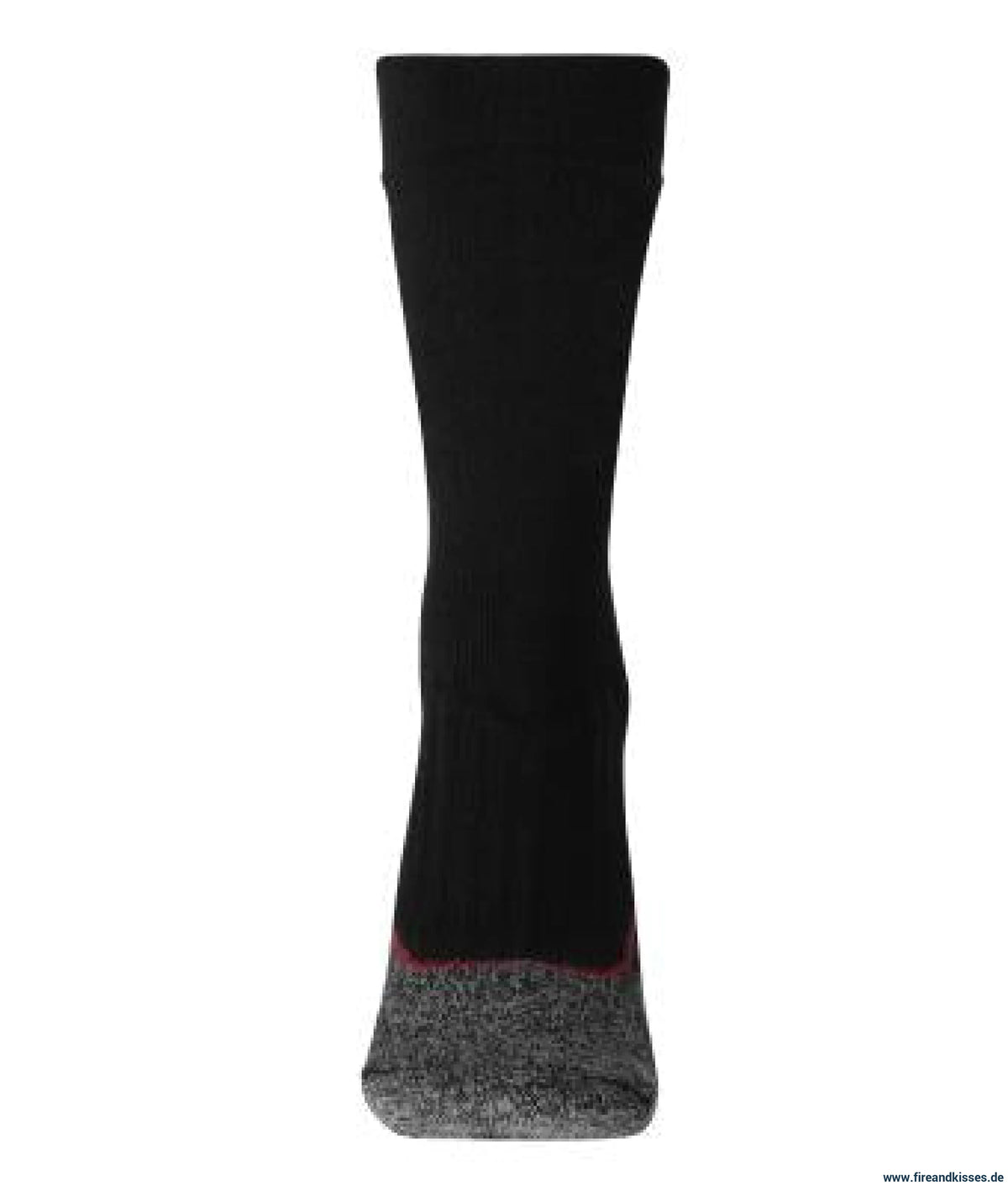 Worker socks warm (black/red) – wärmende feuerwehr-einsatzsocke für stiefel und kalte dienste