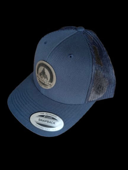 Zeltlager Heilige Länder Snapback Cap Navy-Blue Seitenansicht mit Mesh