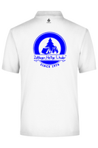 Zeltlager Heilige Länder Polo-Shirt weiß Rückseite