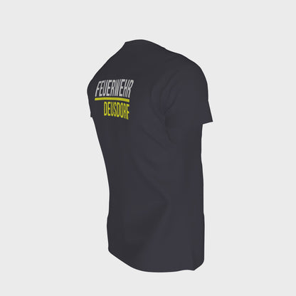 T-Shirt Navy Modell Deusdorf individuell bedruckt mit Deiner Feuerwehr