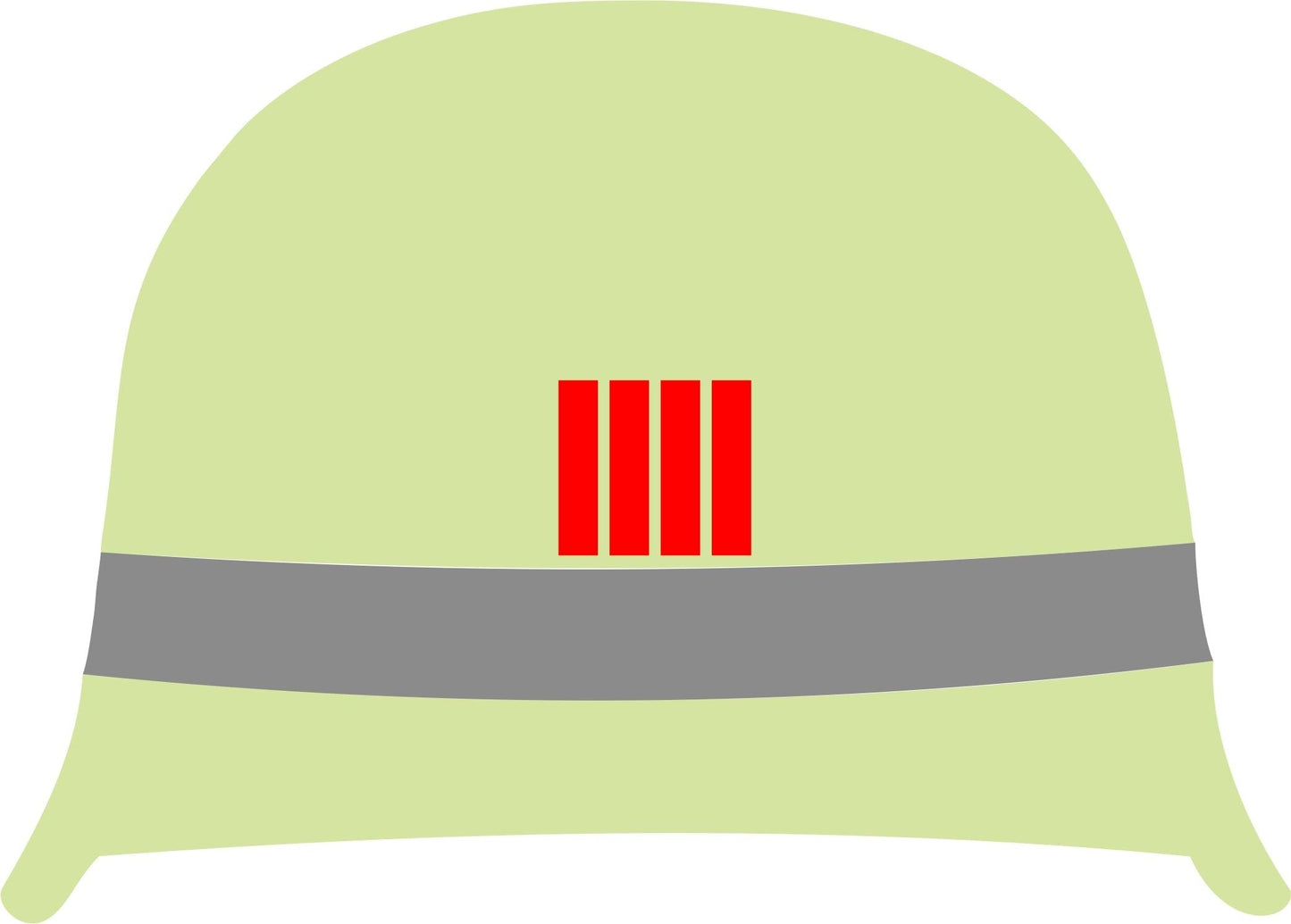 Helmaufkleber Feuerwehr Helmkennzeichnung BLAU Rettungsdiensthelfer - Fireandkisses